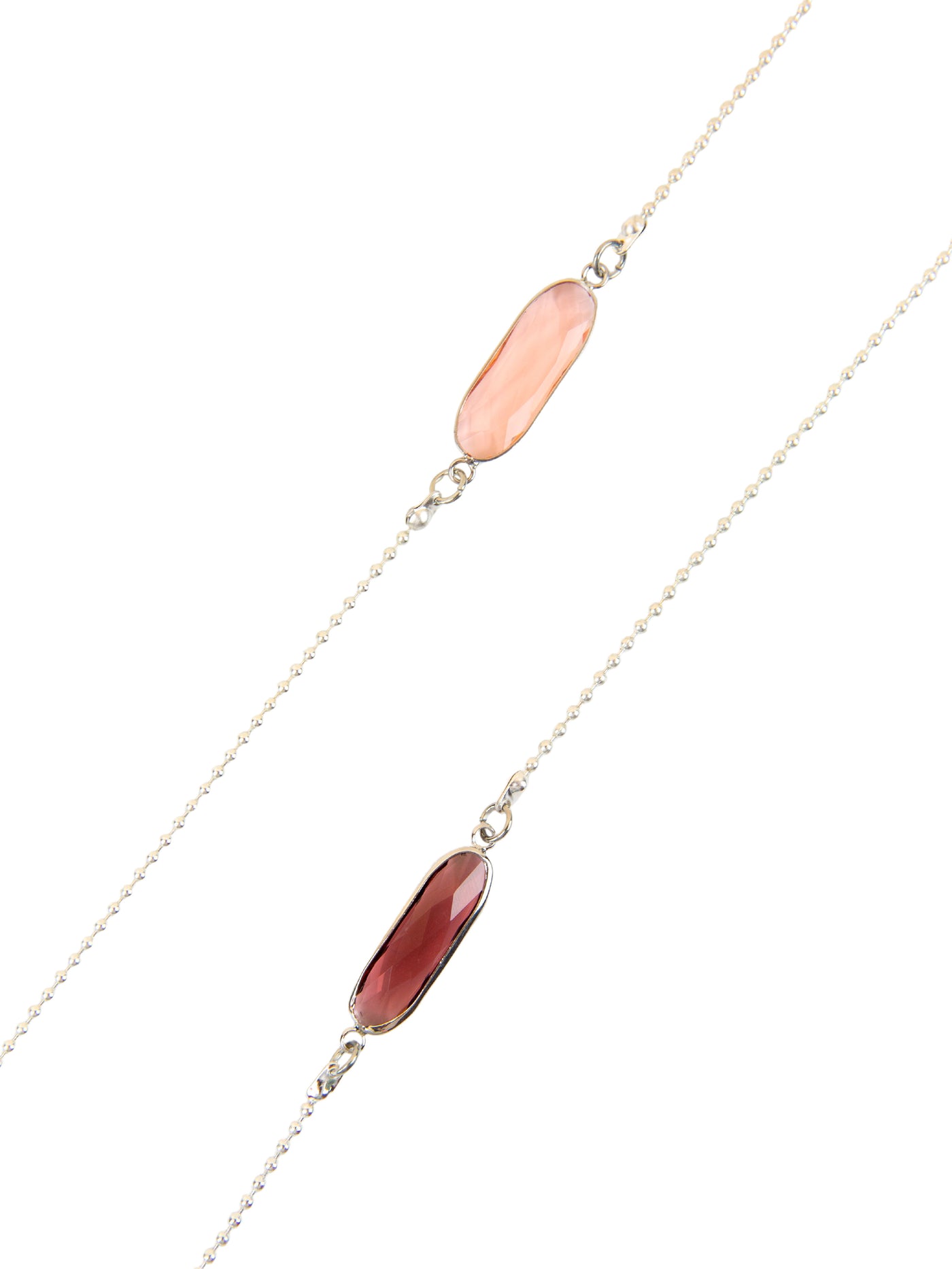 Crystal C silver-Purple | Sunglasses chain