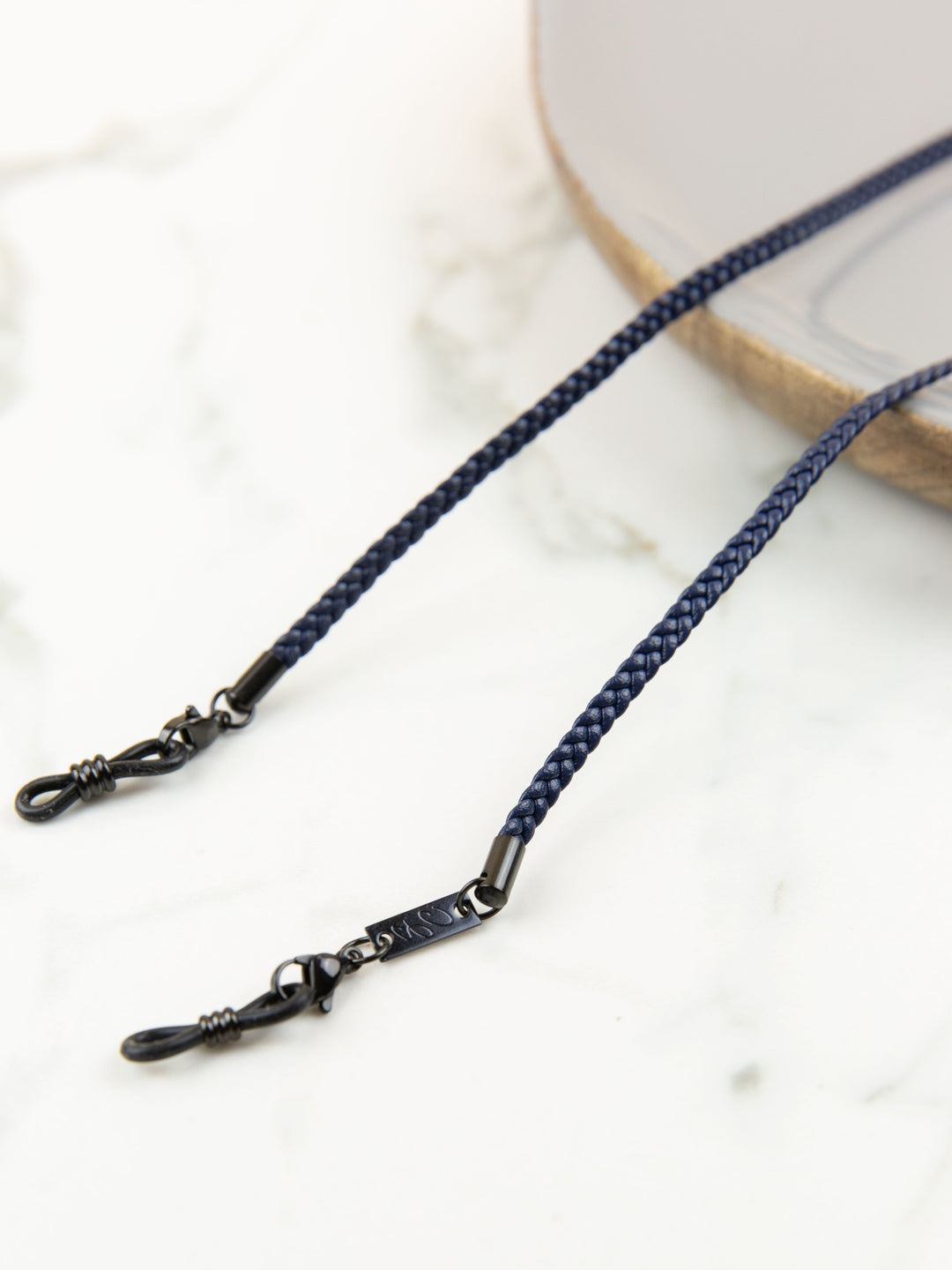 Dark Blue (black ends) Charly dark blue | Glasses Strap