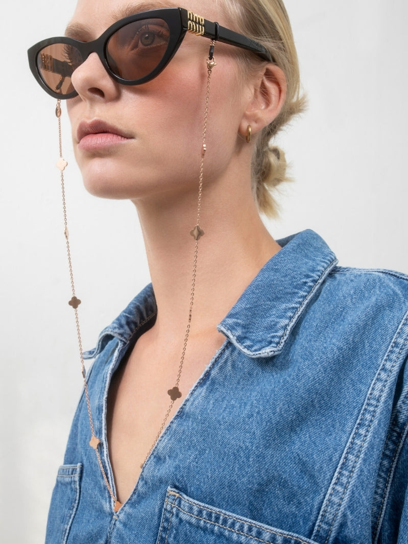 Filled Rose gold Ruby Rose gold | Glasses strap