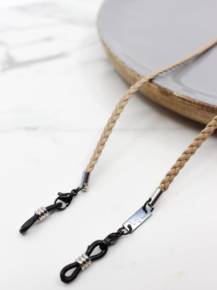 Jewelry Beige (silver ends) Charly beige | Glasses Strap