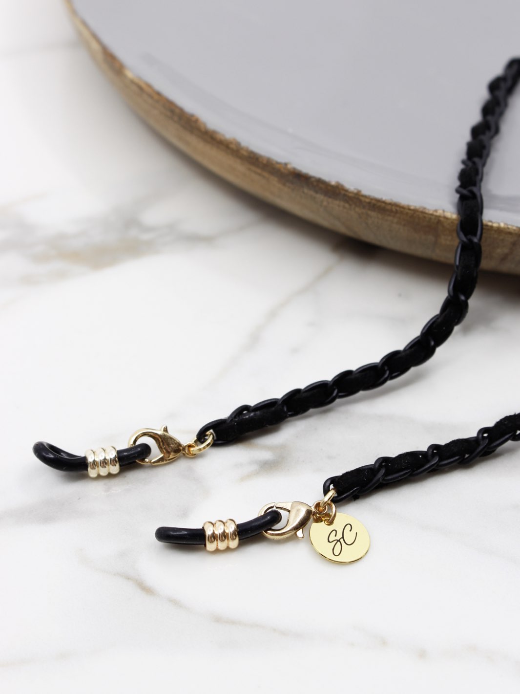 Sunny Cords Black-black Classy C matt black | Glasses strap