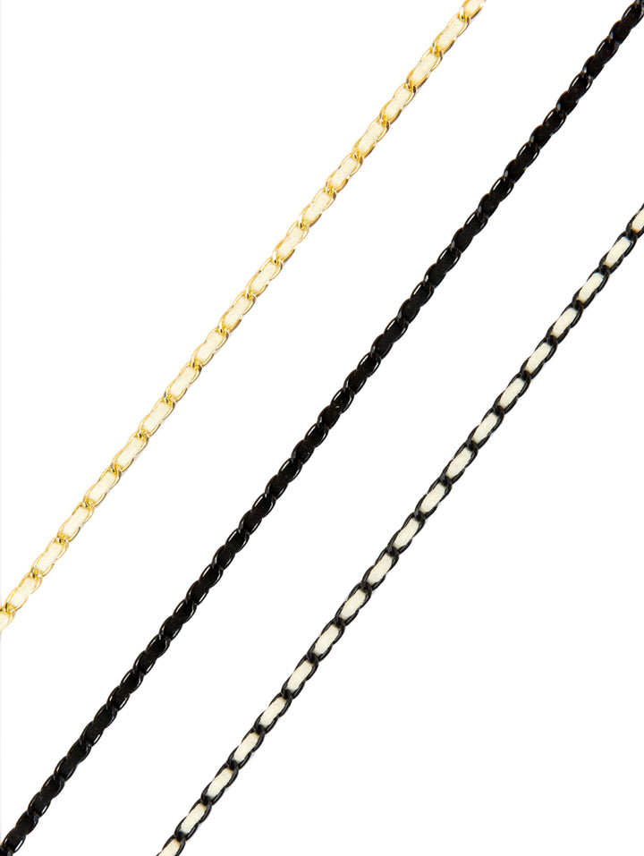 Sunny Cords Black-white Classy C matt black | Glasses strap