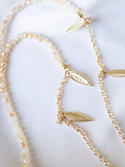 Bead It beige | Sunglass chain