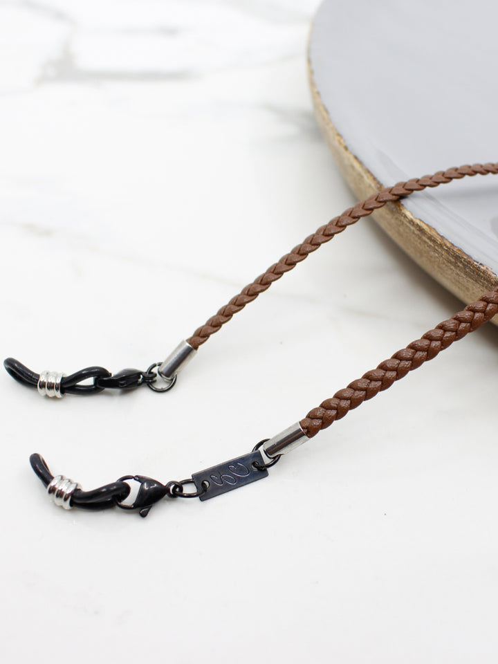 Jewelry Brown (silver ends) Charly brown | Eye Glasses Strap
