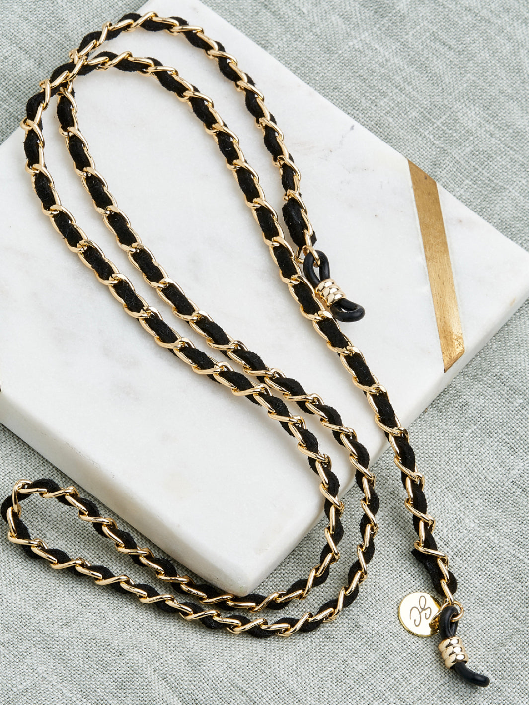 Sunny Cords Classy C black-gold | Glasses strap