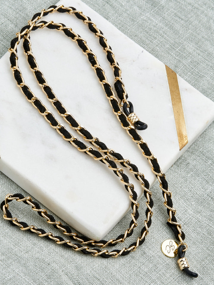 Sunny Cords Classy C black-gold | Glasses strap