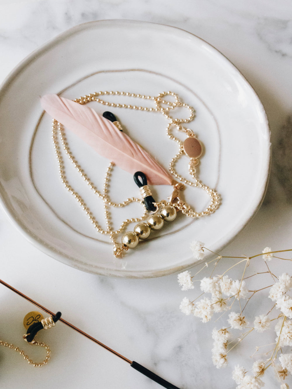 Sunny Cords Feather C | Eye glasses chain