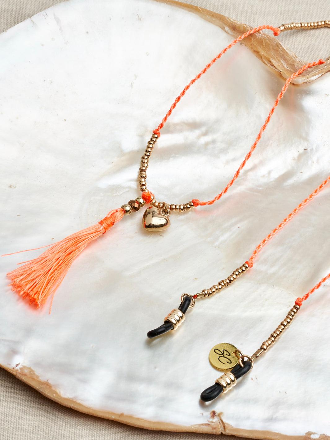 Sunny Cords McTassel Coral Pink - Glasses Strap