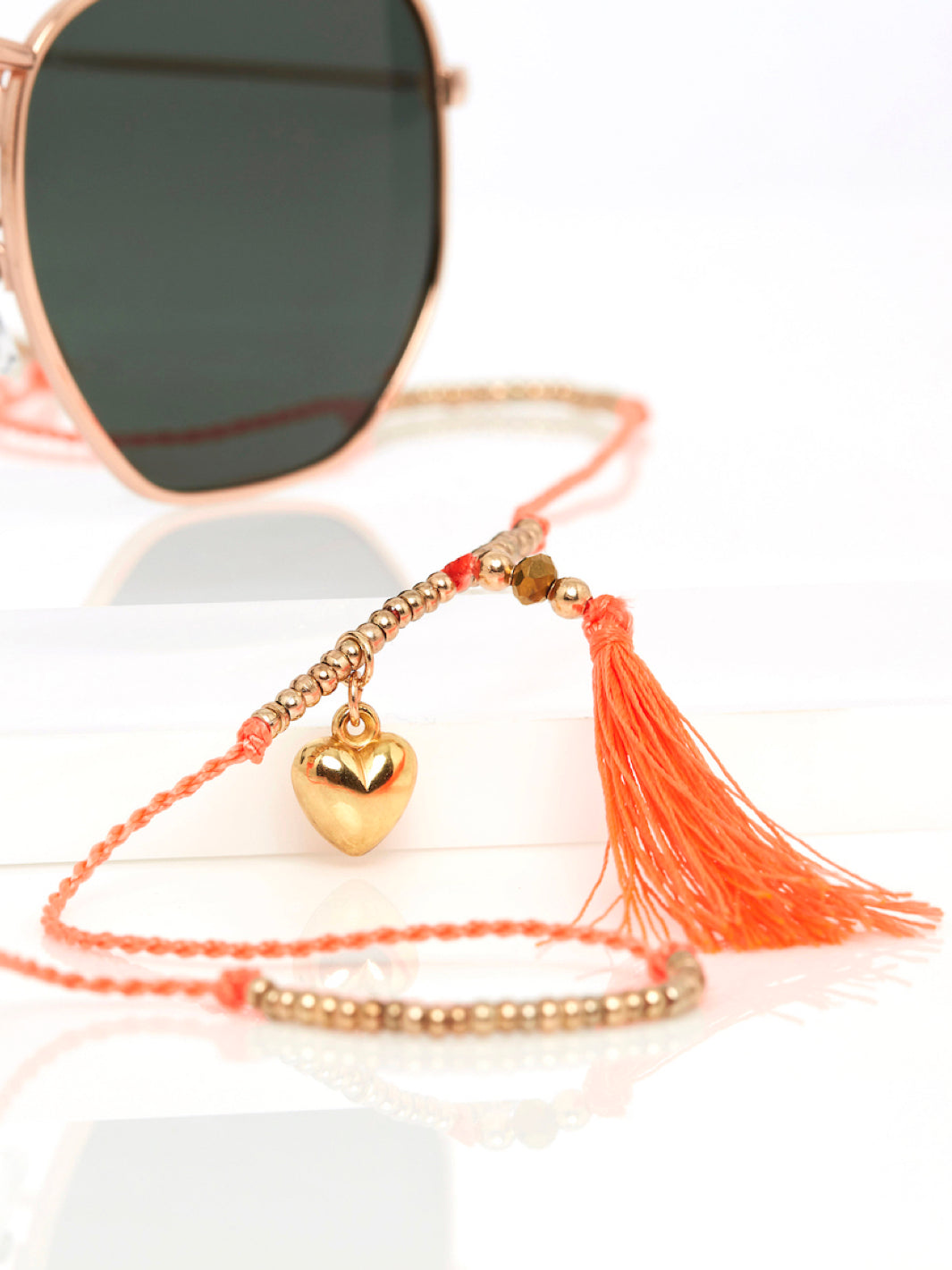 Sunny Cords McTassel Coral Pink - Glasses Strap