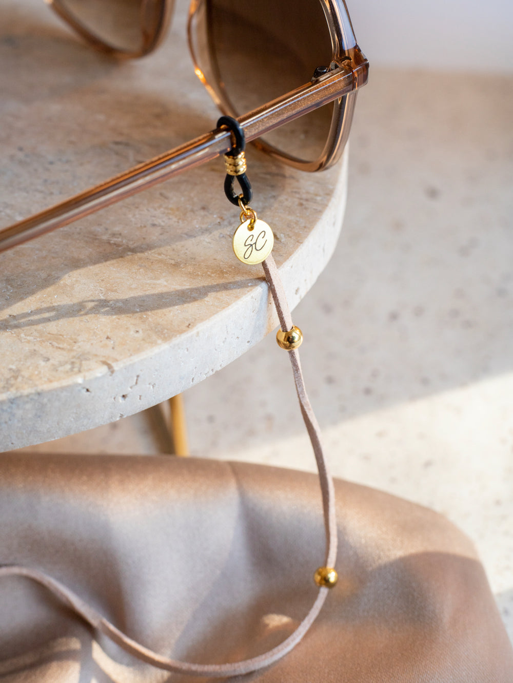 Sunny Cords Mia Beige | Glasses Strap