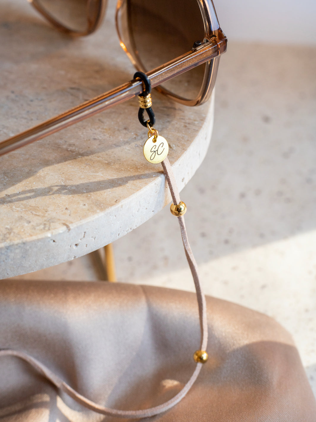 Sunny Cords Mia Beige | Glasses Strap